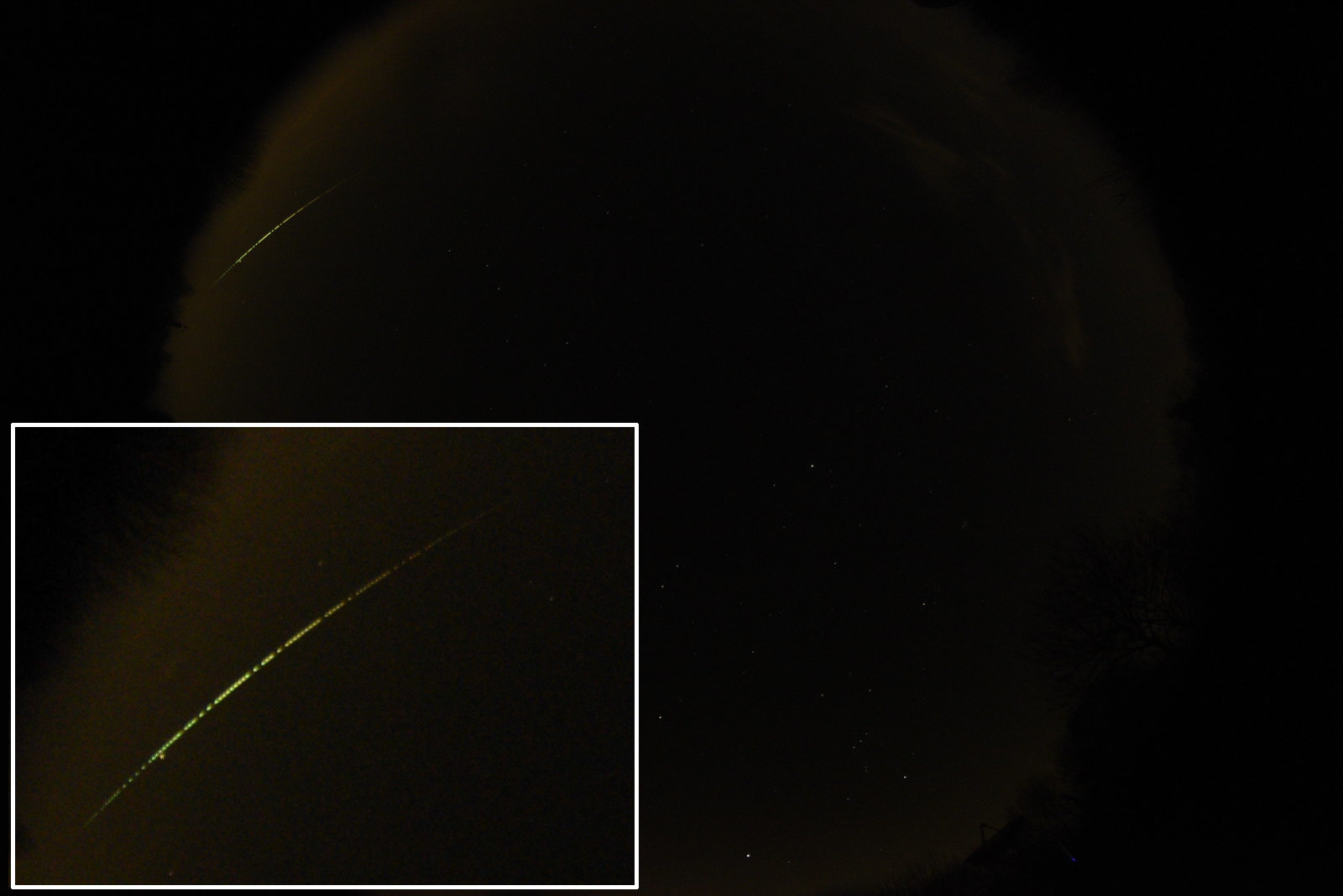 2020-02-16 fireball as captured by UKFN camera system at MRAO in Cambridge.